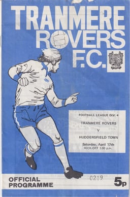 Tranmere Rovers v Huddersfield Town Match Programme 1976-04-17